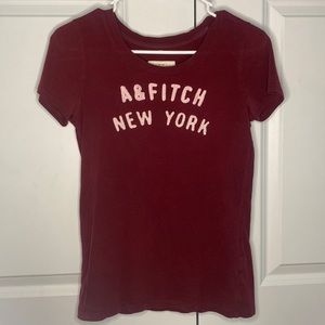 Burgundy A&Fitch Tee